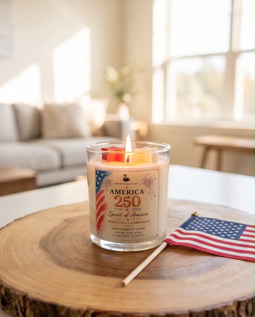 America 250 Commemorative Candle