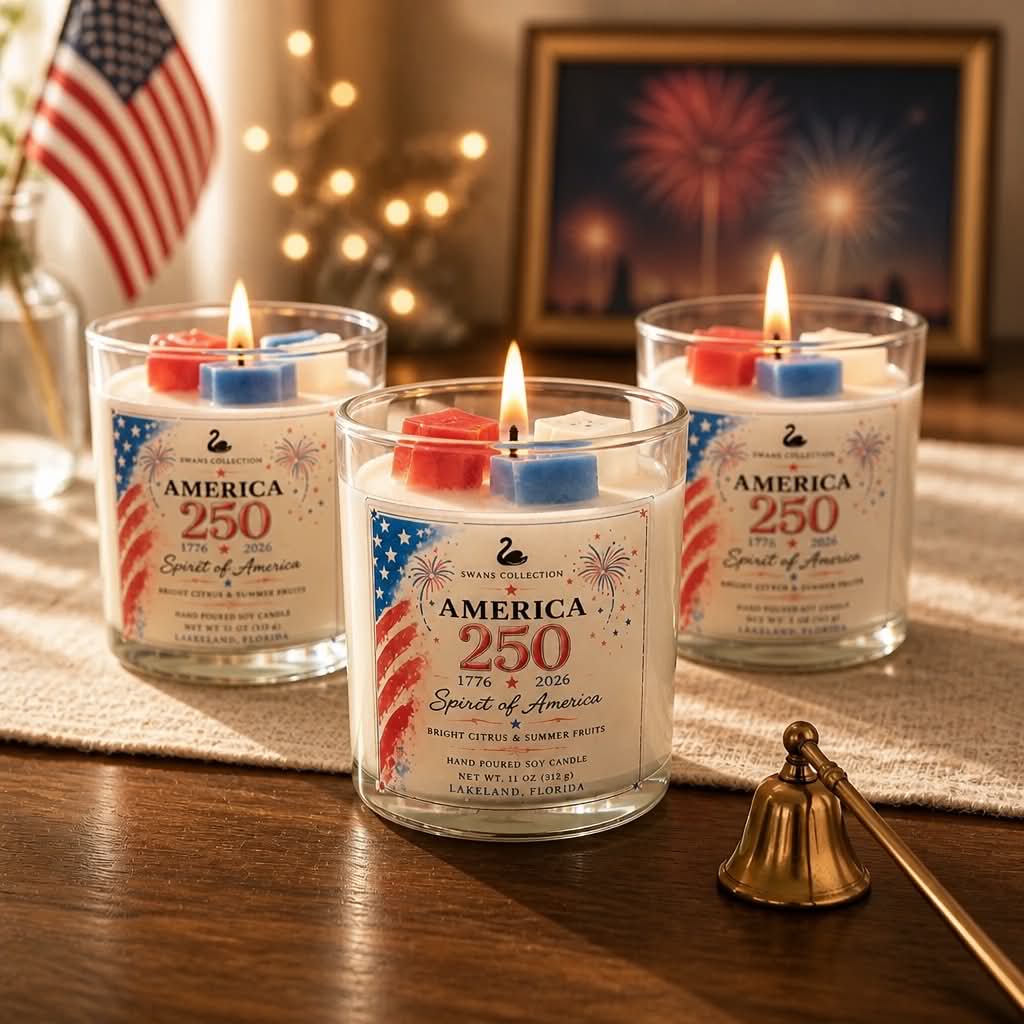 America 250 Commemorative Candle