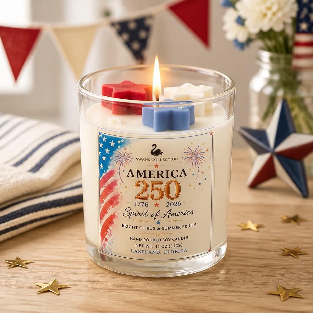 America 250 Commemorative Candle